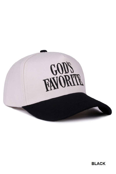 God's Favorite Two Tone Canvas Cotton Cap LT NAVY- OS