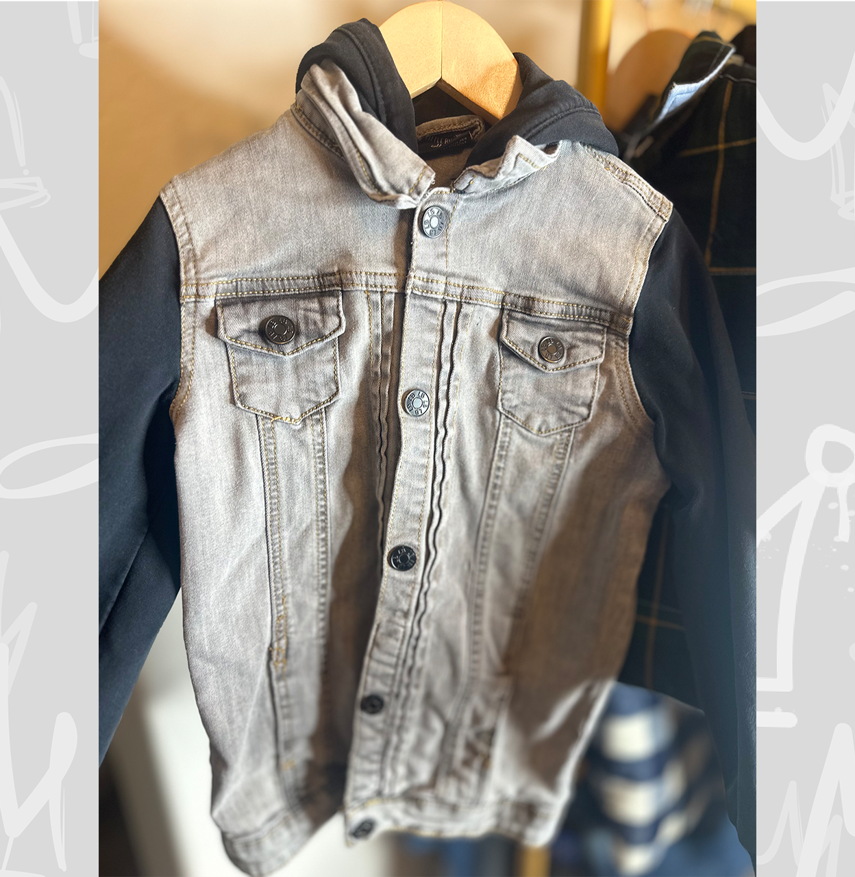 Pre-Loved LB Denim Hoodie Jacket
