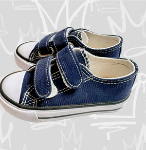 Boys Blue & White Converse Dupe