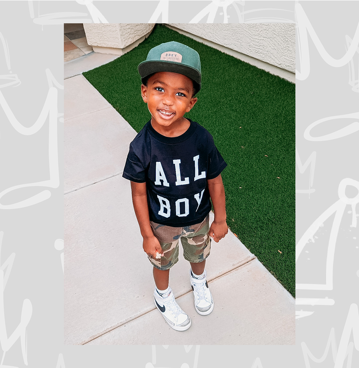 boys black all boy t-shirt