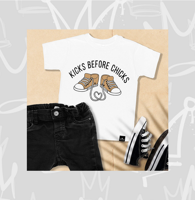 Kicks Before Chicks Boy's T-Shirt